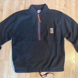 Men's Black Zip-Up Sweater